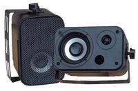 Pyle INOUTSP3.5 3.5'' Indoor/Outdoor Waterproof Speakers (Black)