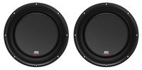 (2) MTX 3510-04S 10" 1200 Watt Shallow Car Audio Subwoofers Slim Subs SVC 4-ohm