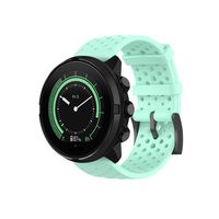DKEnjoy Silicone Replacement Band Accessory Watch Wrist Strap Bracelet Compatible for Suunto Spartan Sport Wrist HR/ Suunto9 Baro/D5 Smartwatch (Mint Green, Large)