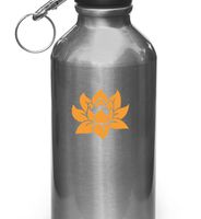 Yadda-Yadda Design Co. Lotus Flower - Design 1 - Vinyl Decal for Water Bottle | Thermos Vinyl Decal Copyright Vinyl Decal Copyright (2" w x 2" h) (Color Choices) (Orange)