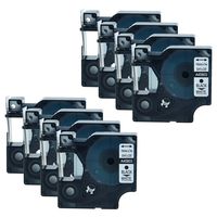 GREENCYCLE 8 PK Black on White Label Tape Compatible for Dymo D1 45803 S0720830 3/4 Inch LabelManager 500TS Labeling Maker