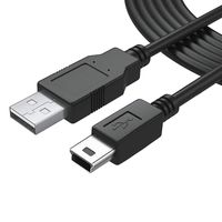 NAHAO Mini USB Cable USB 2.0 Type A to Mini B Cable Charging Cord for Garmin GPS Navigator Nuvi 52lm 55lmt 57lm 67lm 2557lmt 2589lmt 2599lmthd 2639lmt 2689lmt 40lm 255w Dashcam Gpsmap Charging Cable