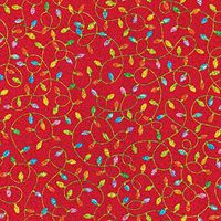 Christmas Lights Red - Continuous Wrap Roll - 8 Ft