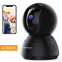 APEMAN WiFi Camera 1080P Pet Camera Baby Monitor Compatible with Alexa Home IP Wireless Security Camera Motion Tracking/Detection 2-Way Audio IR Night Vision Pan/Tilt/Zoom