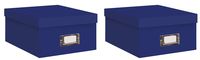 Pioneer Photo Albums Photo Storage Box Bright Blue - B1S-BRBL (2 PACK)