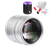 7artisans APS-C 55mm F1.4 Manual Fixed Lens for Mirrorless Camera M4/3 Mount Olympus Epm1 Epm2 E-PL1 E-PL2 E-PL3 E-PL5 E-PL6 E-PL7 E-PL8 E-P1 E-P2 E-P3 E-P5 E-P6 (Silver)