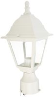 Nuvo 60/546 Post Lantern with Clear Glass, White