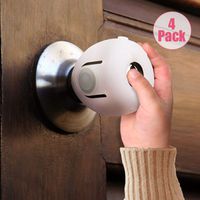 EUDEMON 4 Pack Baby Safety Door Knob Covers Door Knob Locks
