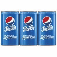 Pepsi, Real Sugar, 7.5 fl oz. mini cans (6 Pack)