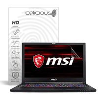 Celicious Vivid Invisible Glossy HD Screen Protector Film Compatible with MSI GS63 Stealth 8RE [Pack of 2]