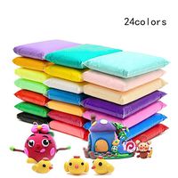 24 Colors Super Light Air Dry Clay Ultra Light Clay Creative Art DIY Crafts with Tools