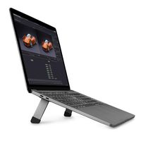 ATECH Laptop Bar Stand Foldable Portable Lightweight Aluminum Laptop Table Stand (Space Gray)