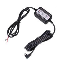 Springdoit Driving Recorder Buck line, OBD Power Treasure 12v to 5v 2.5A Intelligent Buck line Micro USB Power Box Cable (Left Bend)
