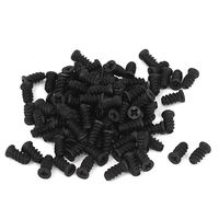uxcell a15080400ux0247 Computer PC Case Cooling Fan Mount Screws Black 8.5mm x 5mm 100pcs for Fans Pack of 100