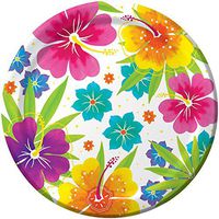Tropical Luau Hawaiian Summer Party Plates for 25!