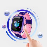 Children Smart Watch SOS Call Location Tracker Student Two-Way Voice Wristwatch Smart Watches 1.44 Inch Screen (Pink)