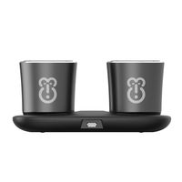 Portable Mini Speakers, Bluetooth 5 Twin Stereo - Howler by Wiseprimate, Space Grey - unbelievably Loud 2 Speaker System ! for iPhone, iPad, S10 and All Bluetooth Phones. 2 Speakers per Pack!