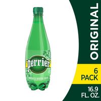 Perrier Carbonated Mineral Water, 16.9 fl oz. Plastic Bottles (6 Count)