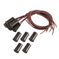 uxcell 5pcs RC-33 NC Recessed Wired Security Window Door Contact Sensor Alarm Magnetic Reed Switch Brown