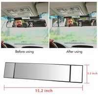 Black Frame Anti Blend vision auxiliary Angle Setting Wide Angle Flat Car Accessories Car Interior Blind Spot Mirrors for Car