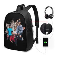 Dobre Brothers Laptop Backpack,Extra Large Backpacks With USB Charging Port,Travel Computer Backpack For Mens And Women,Water Resistant College School Bookbag Fits 17 Inch Laptops And Notebooks,Black