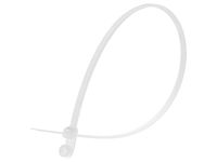 14 Inch Natural Heavy Duty Mount Head Cable Tie - 100 Pack