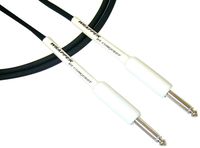 Conquest Sound W 30W 30-Feet Hi-Definition Instrument/Guitar Cable with Neutrik Plugs, White Heat Shrink
