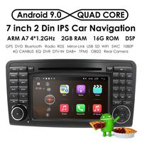 Android 9.0 Quad Core Car in Dash Radio for Mercedes Benz ML Class W164 2005-2012 & ML300 & ML350 & ML450 & ML500 DVD Player GPS Navigation 7" Car PC Stereo Head Unit