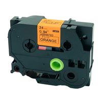 QPMY 1 Packs Fluorescent Orange Label Tape 24mm Compatible for Brother Tz-B51 Tze-B51 P-Touch