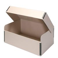 Lineco Tan Hinged Lid Photo Box 5.5" x 7.75" x 12". Archival Acid Free. Holds up to 1,100 of 4x6 or 5x7 Pictures, Print, Art. Protect Longevity, Photos or Documents, Craft, Prints, Cards.