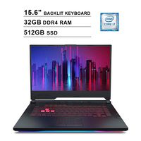 2019 Asus ROG Strix G 15.6 Inch FHD Gaming Laptop (9th Gen Intel 6-Core i7-9750H up to 4.5GHz, 32GB DDR4 RAM, 512GB SSD, NVIDIA GeForce RTX 2060 6GB, Backlit Keyboard, Windows 10)