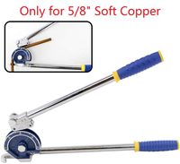 IBOSAD Manual Tube Bender Tool 5/8" thickness Pipe Bending Tool for HVAC Soft Copper