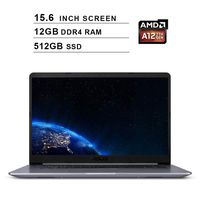 Asus 2019 VivoBook F510QA 15.6 Inch FHD Laptop Computer (AMD Quad Core A12-9720P up to 3.6 GHz, 12GB RAM, 512GB SSD, AMD Radeon R7, Bluetooth, WiFi, HDMI, Windows 10)