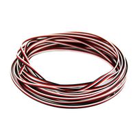 OliYin 50 feet 26AWG Servo Cable 3p Line for Futaba JR RC Servo Hobby Model Aircraft Model Wiring 30 corex0.08mm