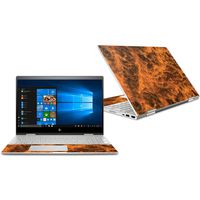 MightySkins Skin Compatible with HP Envy x360 Convertible 15" (2018) - Burning Up | Protective, Durable, and Unique Vinyl Decal wrap Cover | Easy to Apply, Remove, and Change Styles | Made in The USA