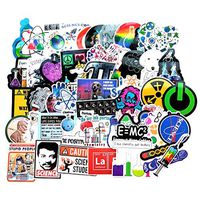 Water Bottle Stickers Science Experiments Lab 50 Pcs Laptop Stickers Pack Waterproof Decals for Water Bottle Laptops Ipad Cars Luggages
