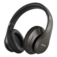 Mpow H20 Bluetooth Headphones Over Ear, 30 Hrs Playtime Wireless Hi-Fi Deep Bass Headphones, Latest CVC 8.0 Headphones with Mic, Comfortable Earmuff Headset with Carrying Pouch for Travel PC Cellphone
