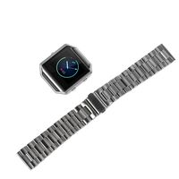 iBasics Stainless Steel Folding Clasp Watch Band Strap Frame for Fitbit Blaze