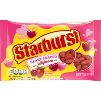 STARBURST Valentine's Strawberry & Cherry Heart Shapped Jellybeans 11-Ounce Bag