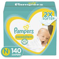 Diapers Newborn / Size 0 (< 10 lb), 140 Count - Pampers Swaddlers Disposable Baby Diapers, Enormous Pack