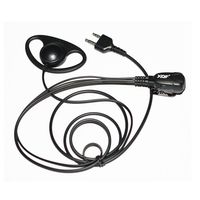 Caroo D shape Headset Earpiece for Midland LXT 600 560 535 500 490 460 440 etc.