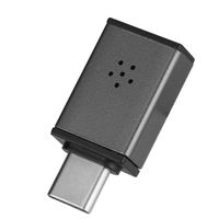 VizGiz Type C Microphone Adapter USB C Mic External Mini Portable USB 3.1 Port Audio Receiver Dongle for Macbook Dell DJI Osmo Pocket Laptop PC Skype VOIP Voice Recording Recognition Phone Tablet Pad