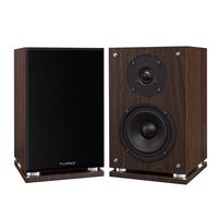 Fluance SX6W High Definition Two-Way Bookshelf Loudspeakers - Natural Walnut