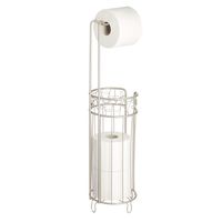 iDesign Twigz Toilet Paper Stand, Toilet Paper Roll Bathroom Storage - Satin