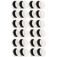 Theater Solutions TSQ670 Flush Mount 70 Volt Speakers with 6.5" Woofers in Ceiling 12 Pair Pack