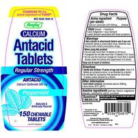 Rugby Calcium REG STR Antacid TAB Calcium CARBONATE-500 MG White 150 Tablets UPC 305361048150