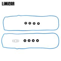 LIMICAR Rubber Valve Cover Gasket Set with Grommets VS50250A VS50504R1 Compatible with 1999-2014 Chevy GMC Pontiac Cadillac 4.8L 5.3L 6.0L 6.2L 7.0L Vortec Gasket Kit