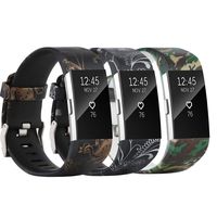 honecumi Replacement Bands Compatible with Fitbit Charge 2 Wristbands Strap for Men & Women Colorful Watch Band/Strap/Bracelet (3 Pack, Style E, Large Size:Wrist 6.7"-8.1")