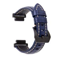 BIYATE Geniuin Leather Band Replacement Strap for Garmin Forerunner 235/220/230/620/630/735XT,Women Men Soft Leather Accessories Band Bracelet for Garmin Approach S20/S5/S6