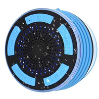 Shower Speaker, IPX7 Certified Waterproof Wireless 4.0 Shower Radio with HD Sound super Bass, FM Radio, and Colorful LED Effect, which is best for Shower, Kitchen, Pool, Bathroom and Outdoors